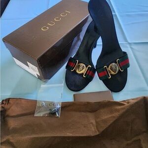 Gucci Sandals with Web and Horsebit